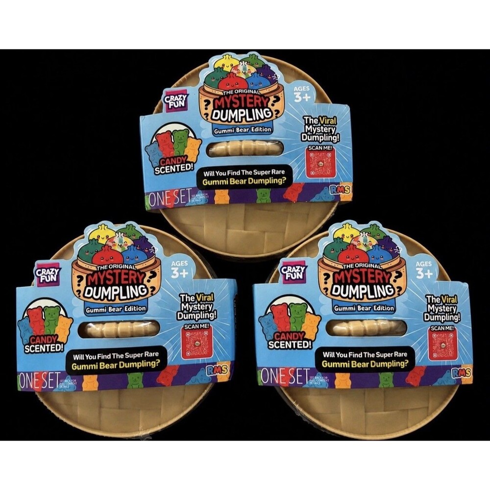 3 x  Mystery Dumpling Squishy RMS Candy Scented Gummi Bear EDITION SEALED